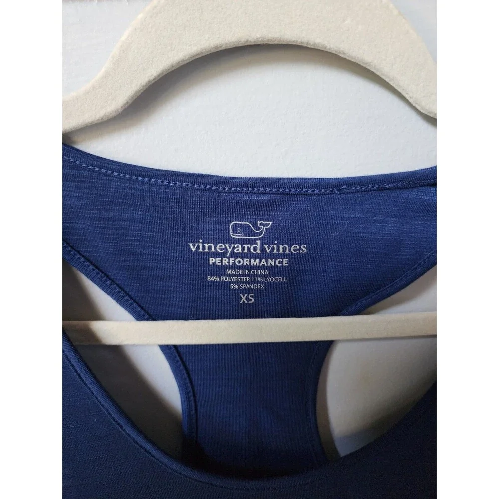 New Vineyard Vines Performance Monstera Swing Navy Ombre Tank Top Size XS Nwt